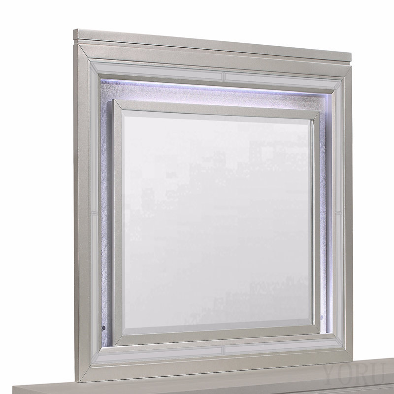 Miroir champagne avec DEL