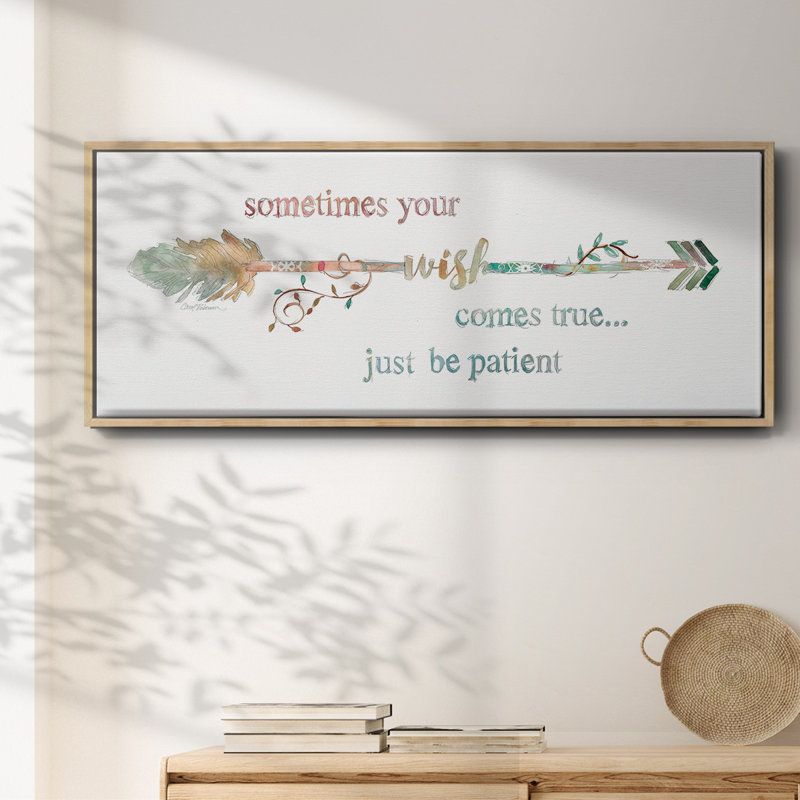 Wishing Arrow- Framed Canvas