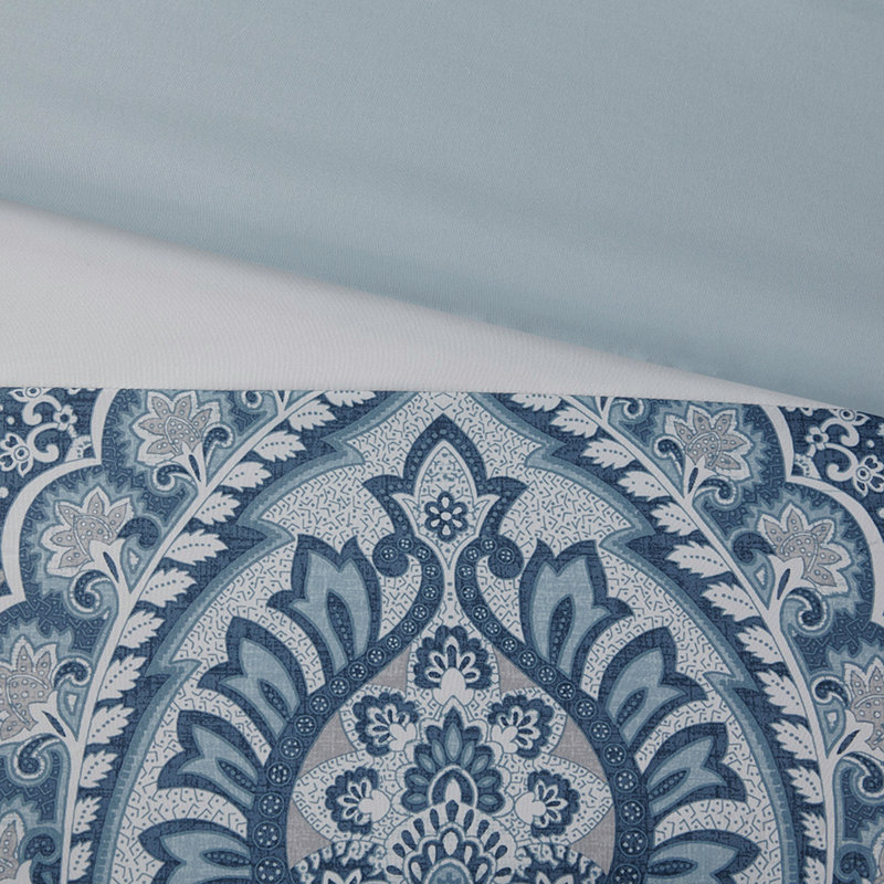 Queen 8 Piece Comforter Set, Blue