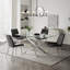 Dayeli Glass Top Metal Base Dining Table-2076506267