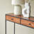 Agra 39.37'' Solid Wood Top Console Table