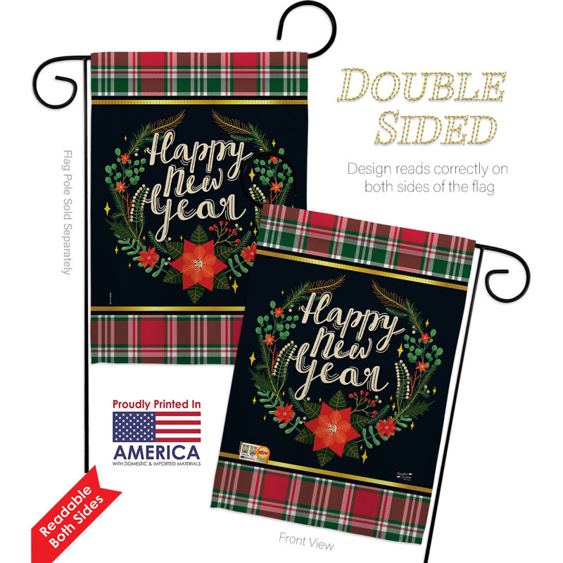 Drapeau 18,5 x 13 po New Year