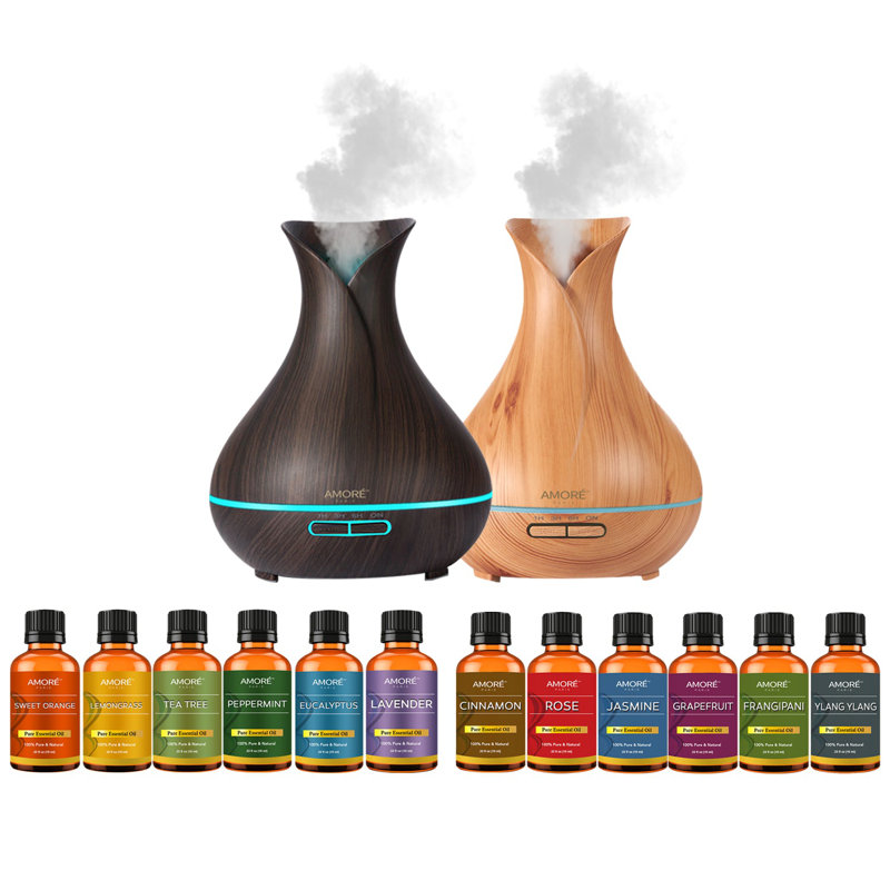 Amore Paris Plug-in Essential Oil Diffusers, Brown