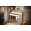 Meuble-lavabo de 31,5 po avec miroir éclairé, coiffeuse de luxe avec 2 tiroirs et 1 armoire, 3 modes d'éclairage disponibles pour la chambre à coucher