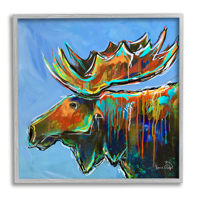 Ensemble de textures d'art contemporain texturé sur bois d'orignal contemporain, L 17 po x H 17 po