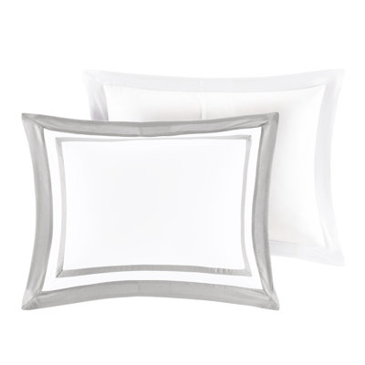 Luxury Bedding In Grey Full/Queen - Filled Comforter And Quilt Fabric