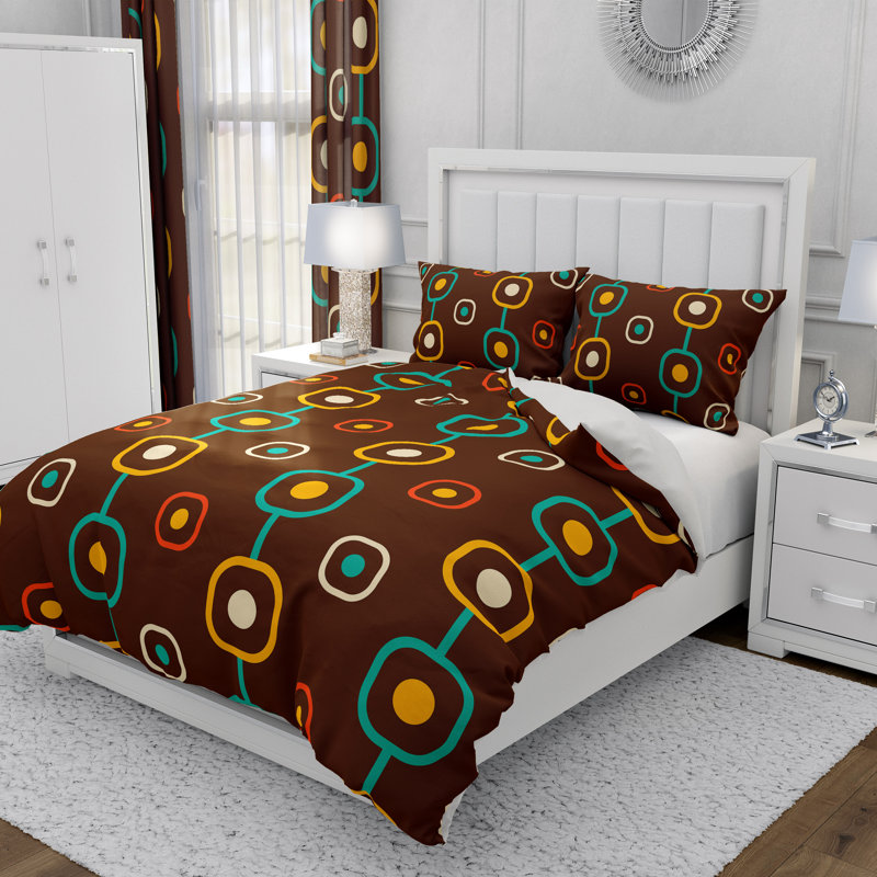 Abstract Duvet Cover, King Duvet Cover + 2 King Shams