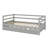 Solid Wood Daybed Frame With Pull-Out Trundle Bed-1303188892