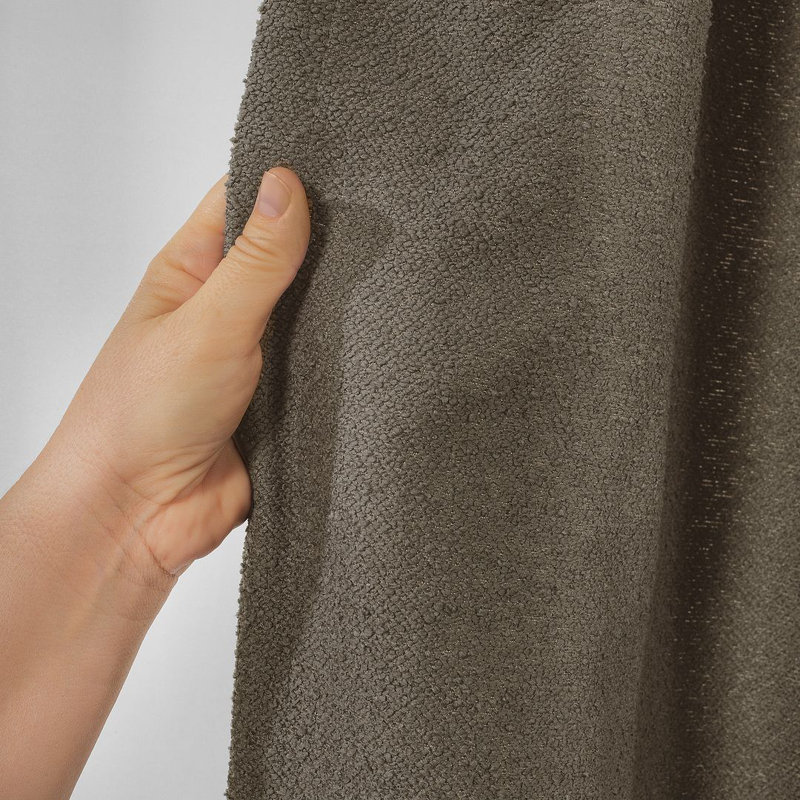 Extra Long & Extra Wide Polyester Decorative Curtain Pinch Pleat Single Panel, Brass, 52" W x 180" L