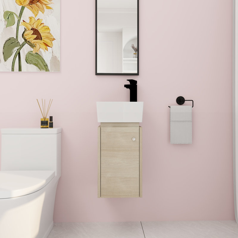 Meuble-lavabo simple avec plateau en céramique 12,06 po Lytia