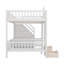 Lit superposé convertible double / double avec table transformable Le lit superposé se transforme en lit supérieur et en bureau inférieur