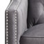 Fauteuil en polyester capitonné de 29 po de largeur Chilukki-69823074