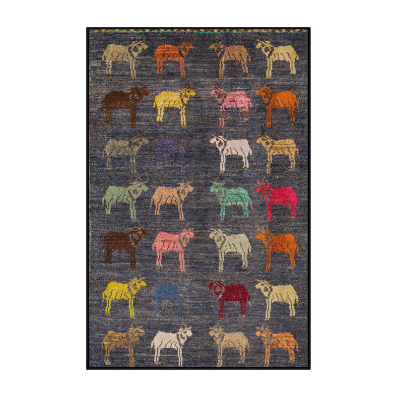 Tapis abstrait moderne 5340, Rectangle 4 pi x 6 pi