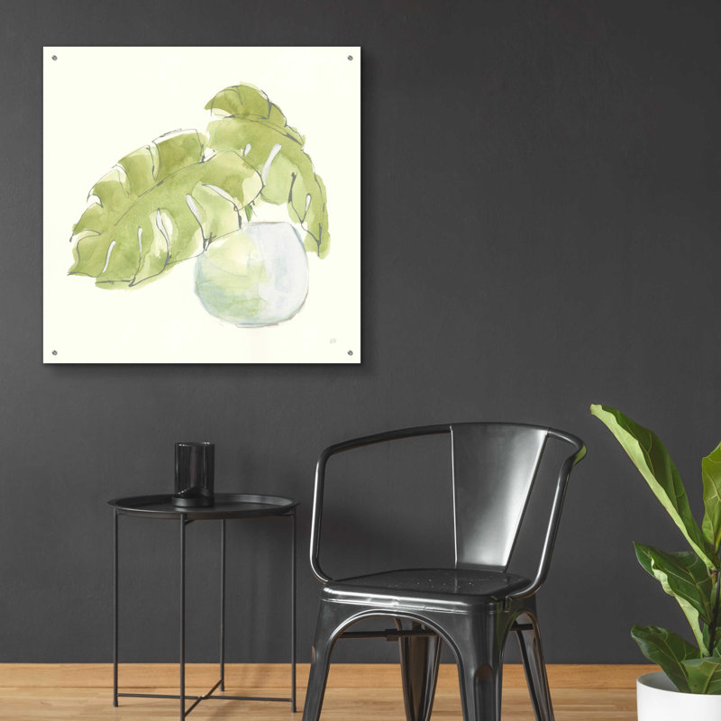 «Plant Big Leaf IV» par Chris Paschke, H 36 po x l 36 po x P 0,2 po