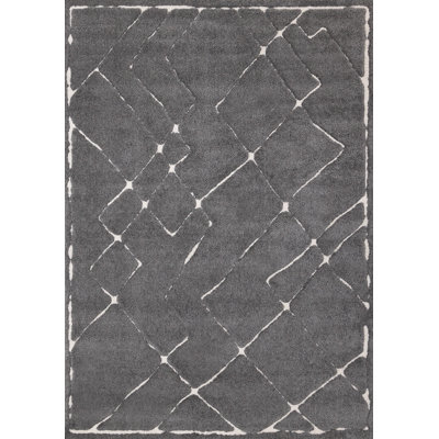 5' X 8' White Area Rug