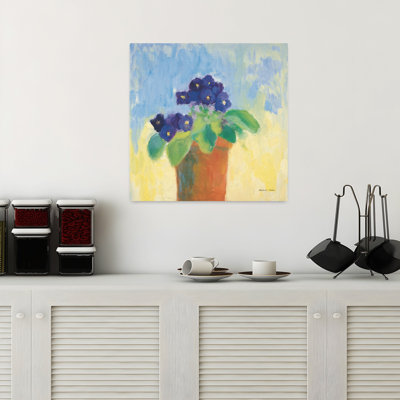 Purple Violet Pansy Violet Flower Wall Art