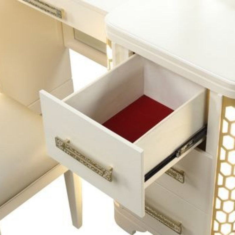 Vanity Set With Side LED Lightning Made With Wood