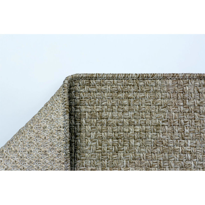 Tapis en sisal rustique antidérapant lavable à la machine Mink