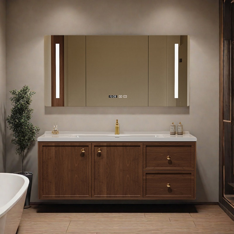 Simple retro style bathroom cabinet