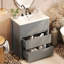Meuble-lavabo de 30 pouces avec lavabo en céramique et tiroirs pleine extension-714446680