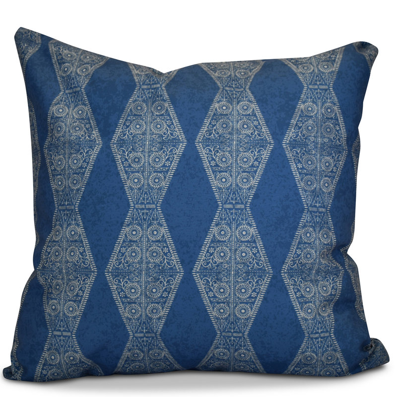 Housse de coussin d'extérieur carré HH Revival, Bleu, H 20 po x l 20 po