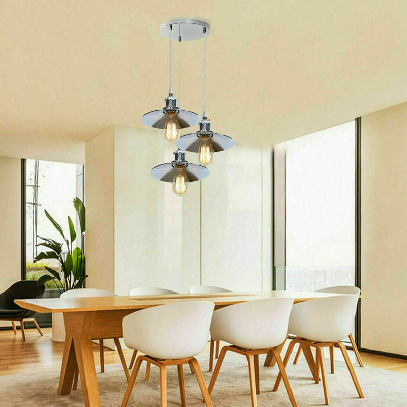 Rigdon 3 - Light Chrome Cluster Pendant