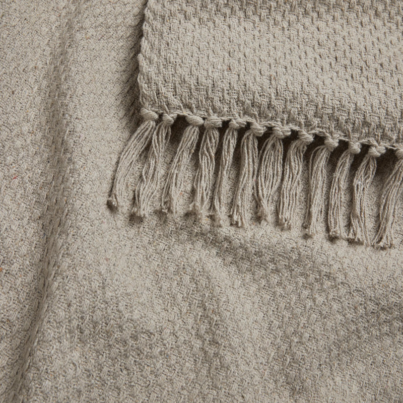 Hermbusche Throw Blanket, Natural, W200 x L200cm