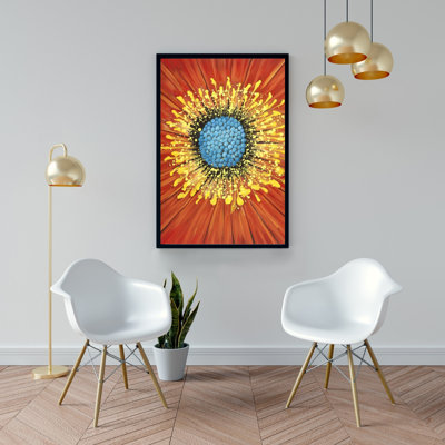 " Closeup On A Red Flower "
