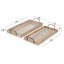 Ensemble de 2 plateaux de service