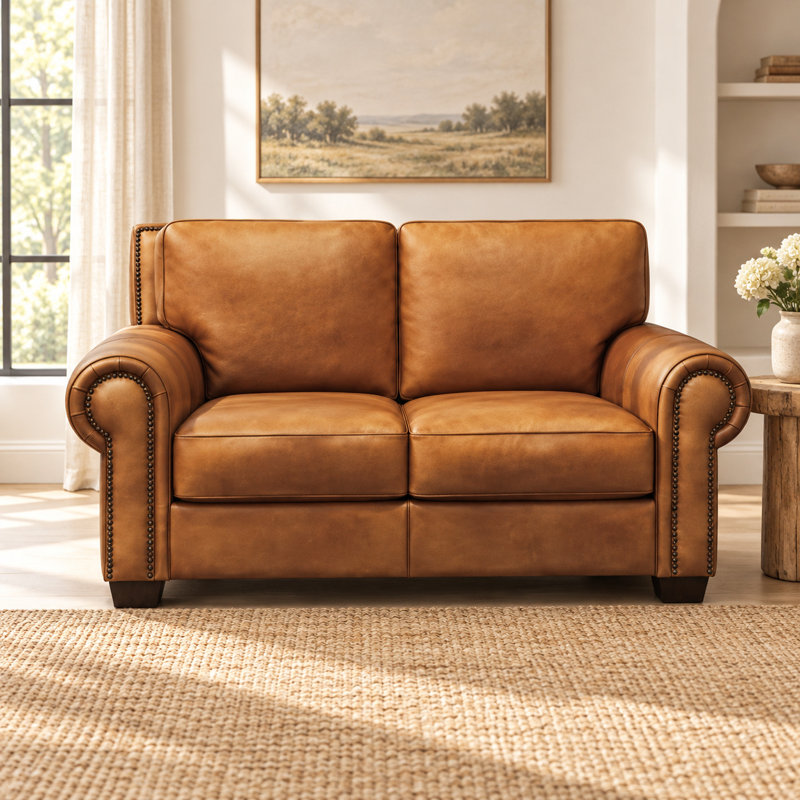 Valencia Leather Loveseat