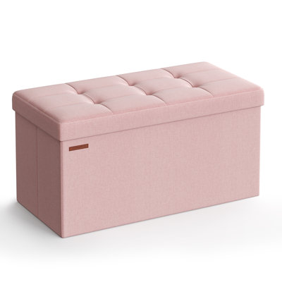 Folding Storage Ottoman Bench