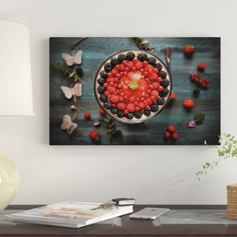 Ebern Designs Fruit Crown On Canvas by Christine Sainte-Laudy Print