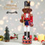Figurine de Noël casse-noisette-ours en peluche