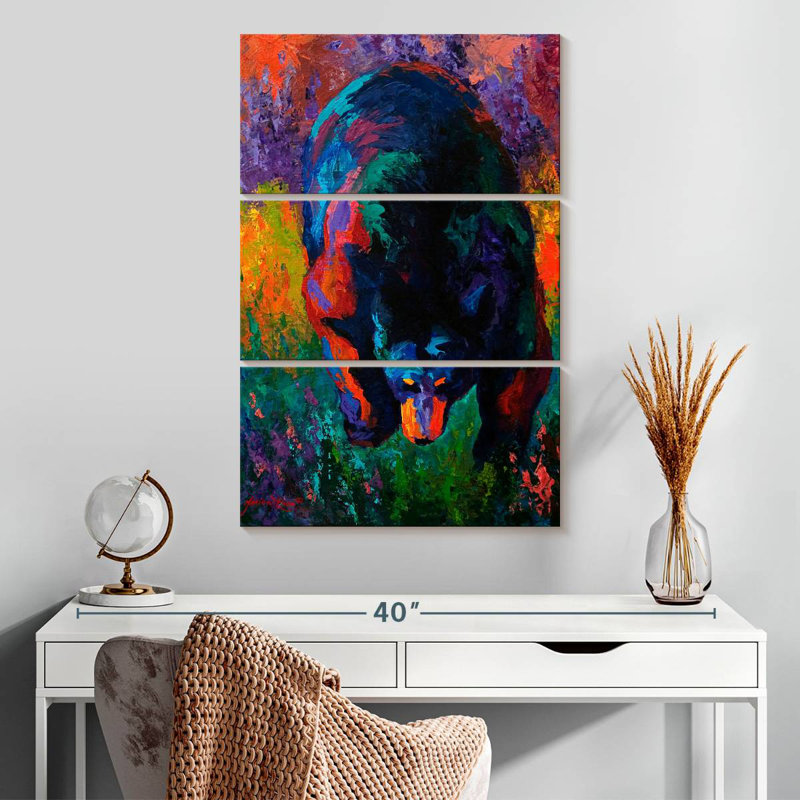 Brampt Grounded Black Bear, 32" H x 20" W