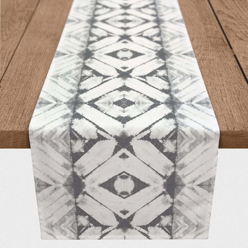 Chemin de table Bonzie, 90 po x 16 po, gris