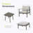 Mariene 2 - Person Patio Conversation Set with Cushions-101250653-101250652