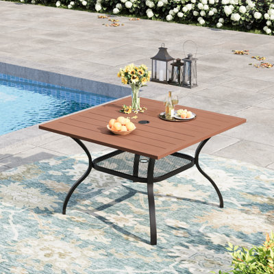 Square Outdoor Patio Dining Table