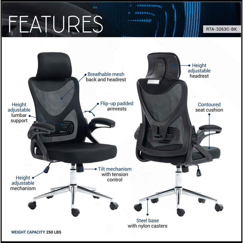 Chaise de bureau ergonomique avec fonctions réglables pour un confort ultime
