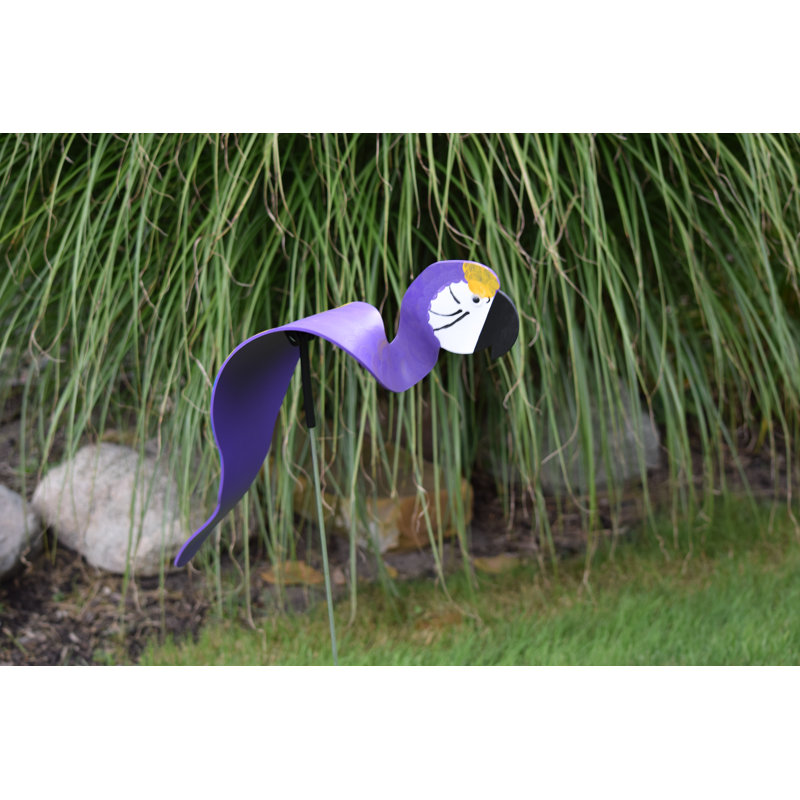 Art de jardin mauve perroquet