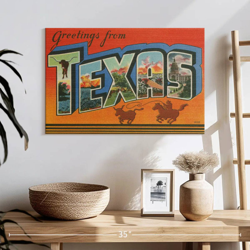 Ravi Greetings From Texas, H 16 po x l 24 po