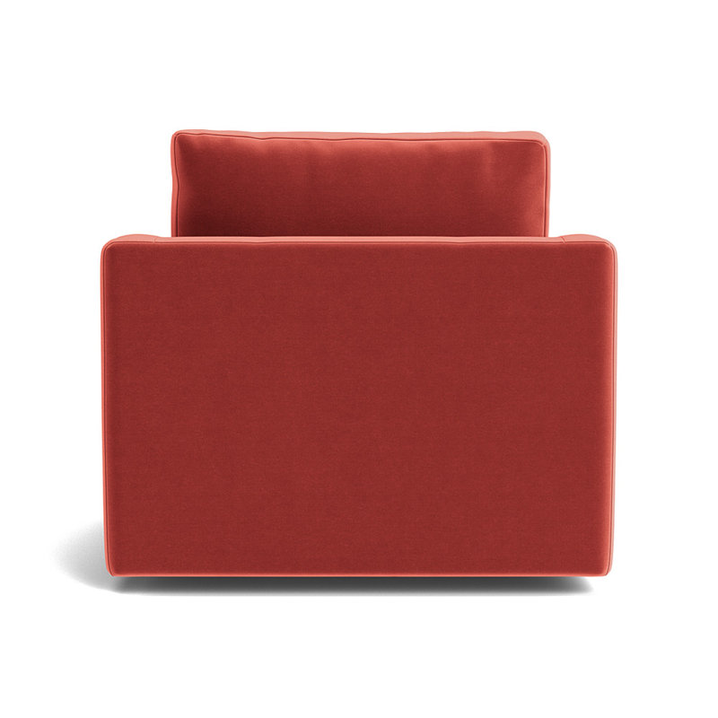 Haywood Upholstered Swivel Armchair, Performance Velvet - Sienna