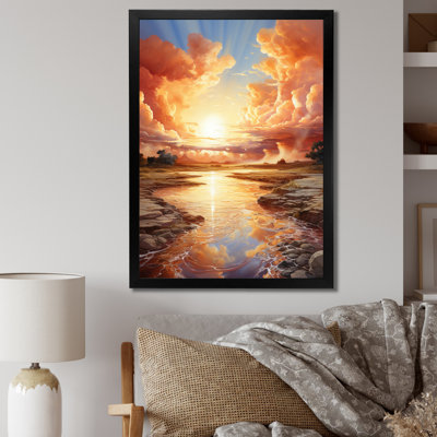 «Clouds Coastal Horizons IV», impression d'art mural paysage et nature