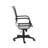 Black and Silver Adjustable Swivel Bungee Rolling Office Chair-948910714