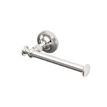Nicolo Knurled Polished Nickel Wall Mount Toilet Paper Holder +