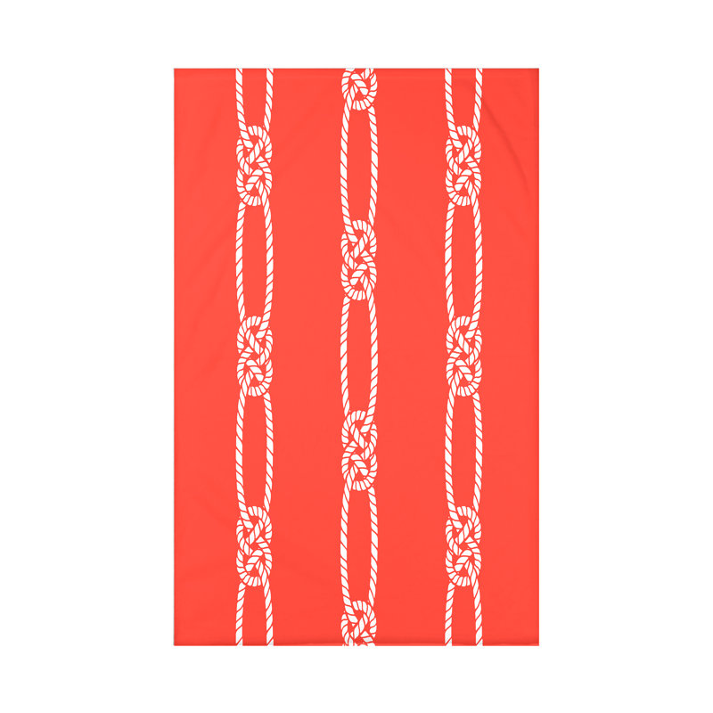 Jeté Nautical Nights Tom Foolery, L 50 po x l 60 po x P 0,5 po, Orange