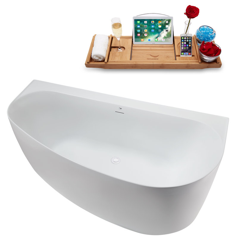 Baignoire 59,1 x 29,5, Blanc lustré