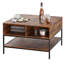 Table basse à plateau rabattable avec rangement