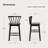 24 Inch Modern Solid Wood Counter Stool,  Kitchen Island Stools With Back-2098283660-2098283661