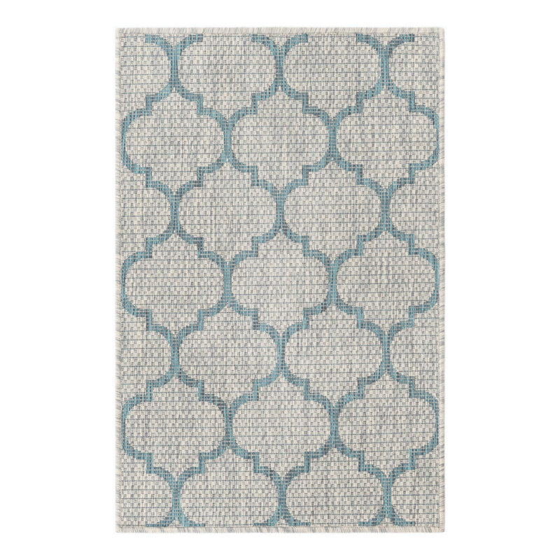 Bethany-Mai Geometric Gray Area Rug, Runner 2'7" x 10'