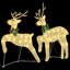 vidaXL LED Reindeers Fabric-1150694817
